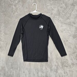 T&C Surf Designs Hawaii Rash Guard Long Sleeve UPF 50 Black Aloha Yin Yang M